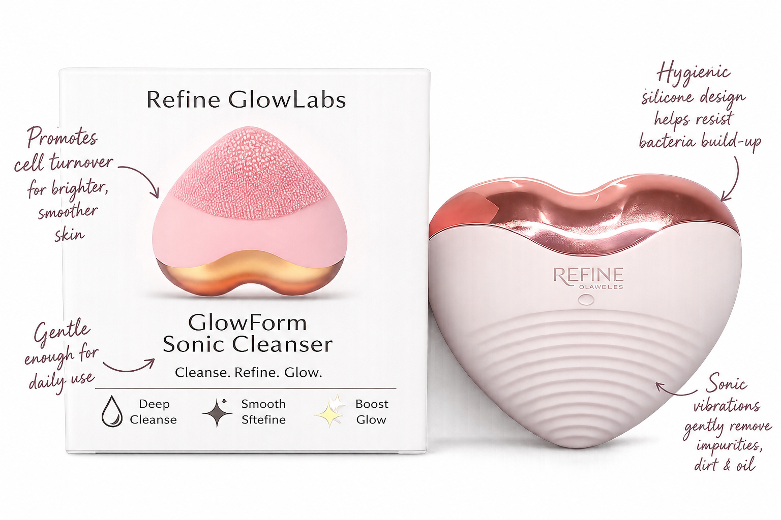 GlowForm Sonic Facial Cleanser