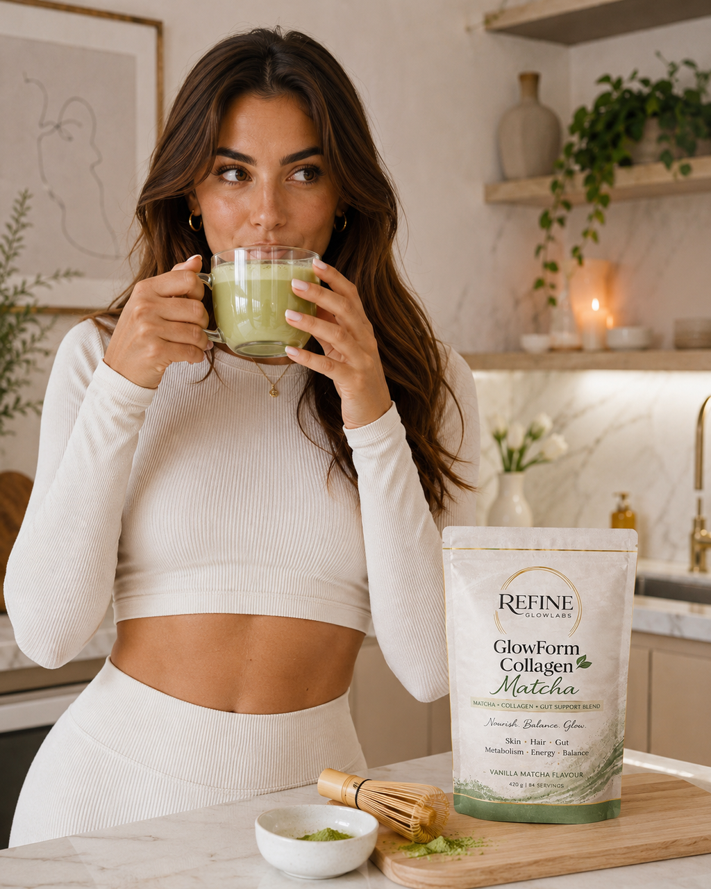 GlowForm Collagen Matcha - Vanilla Flavour