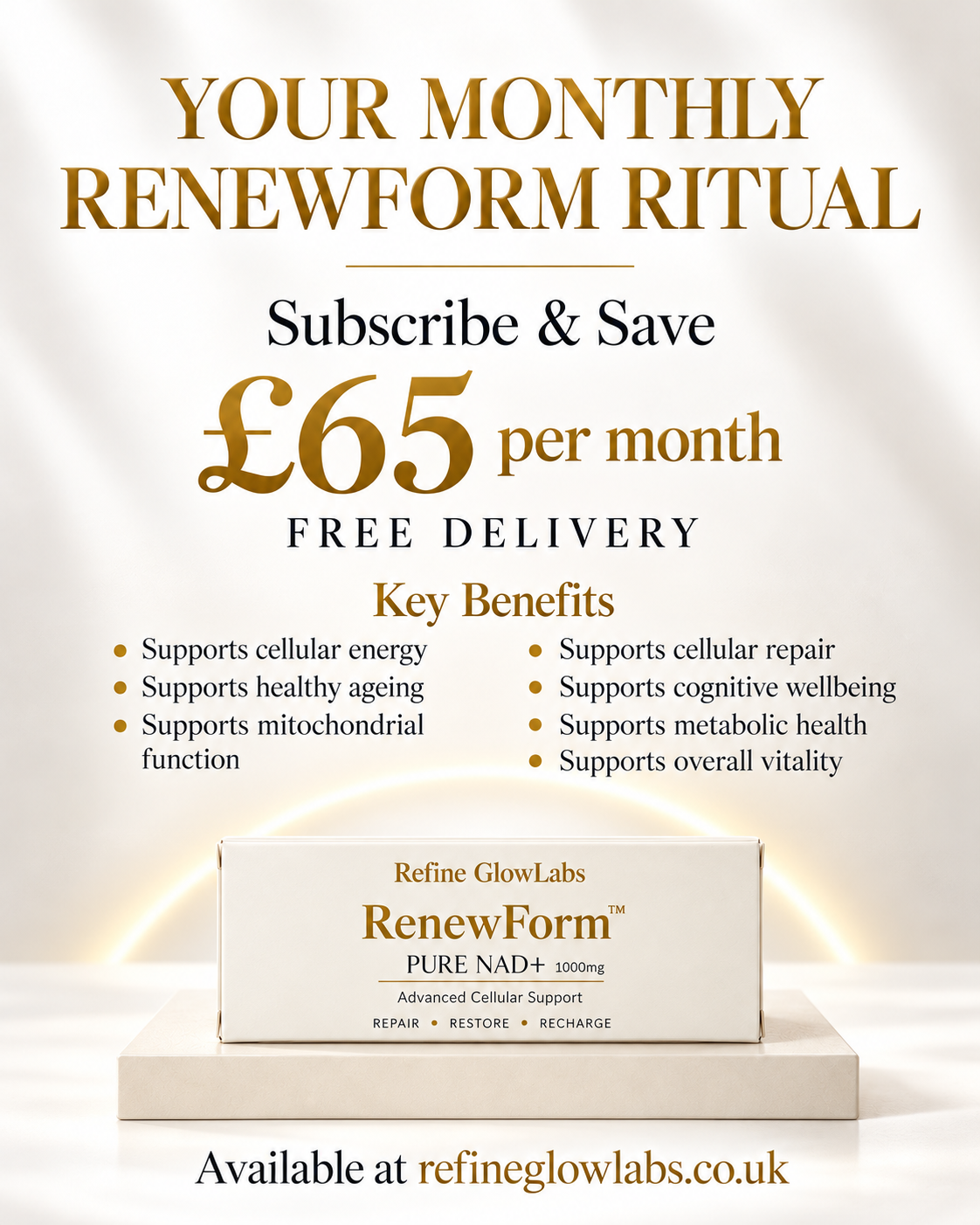 RenewForm Pure NAD+Pen Advanced Cellular Support
